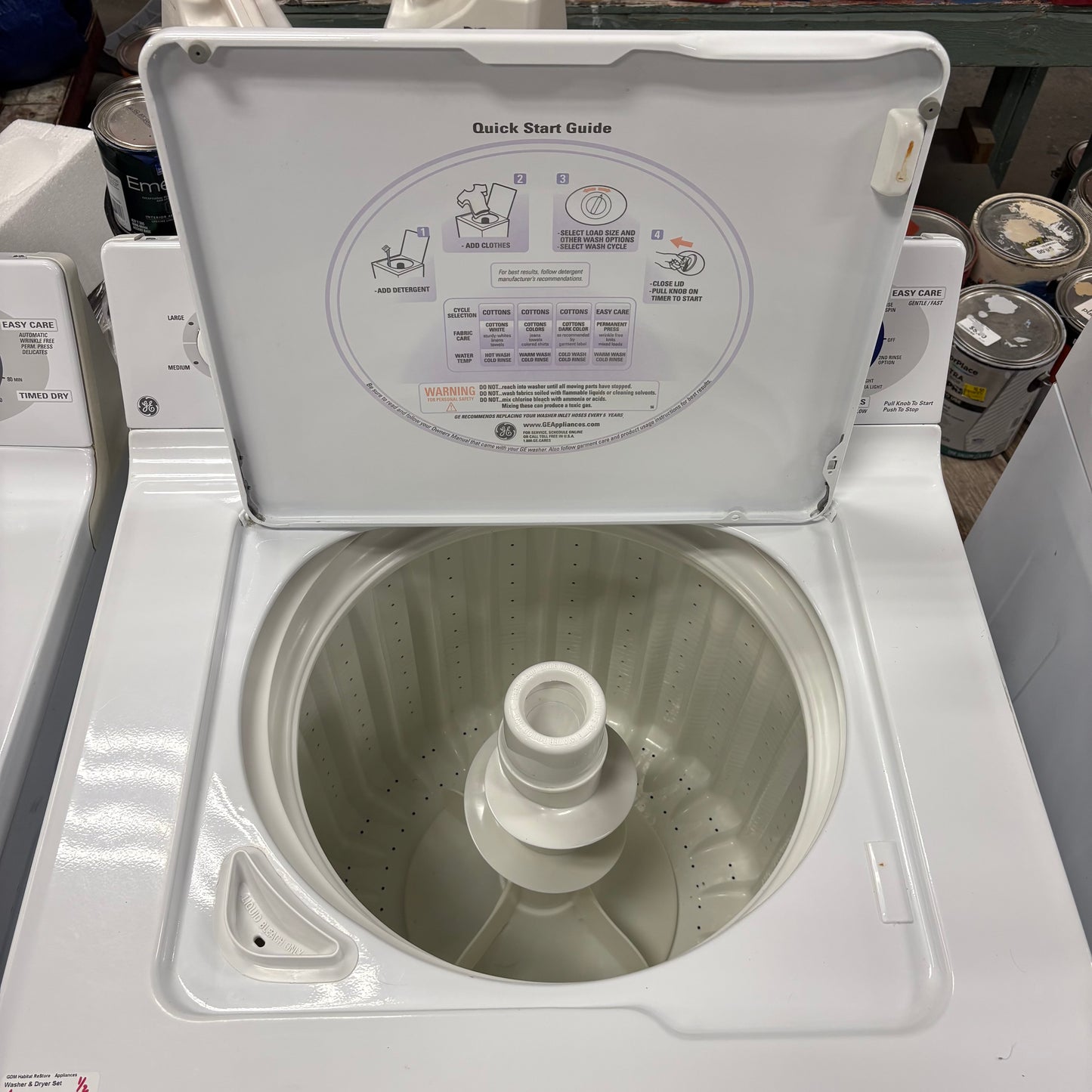 GE Washer/Elec Dryer Set