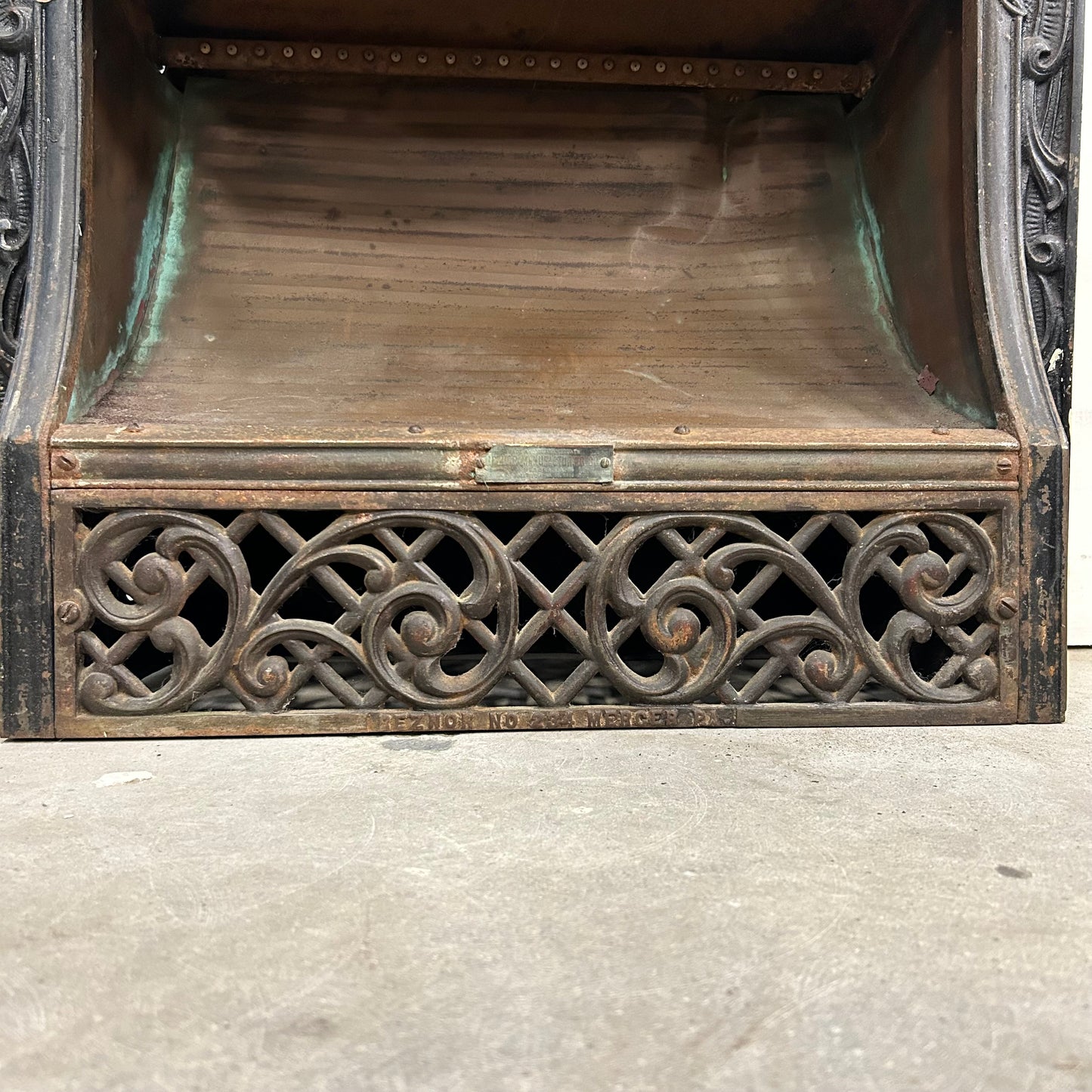 Antique Cast Iron Fireplace