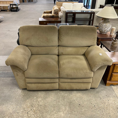 Microsuede Reclining Loveseat