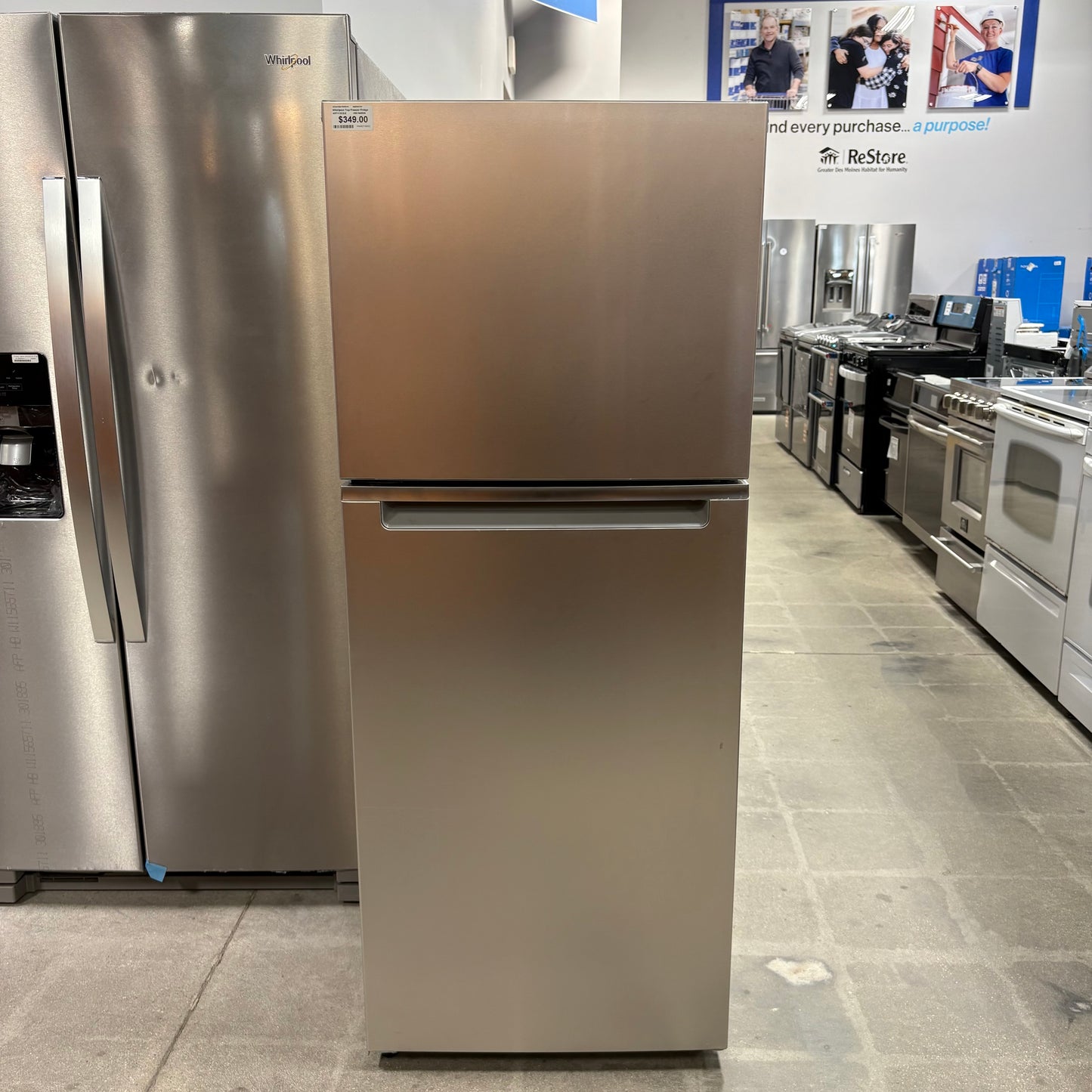 Whirlpool Top Freezer Fridge
