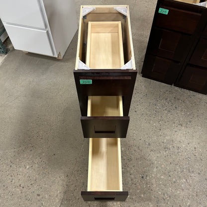 12" 3-Drawer Base Cabinet