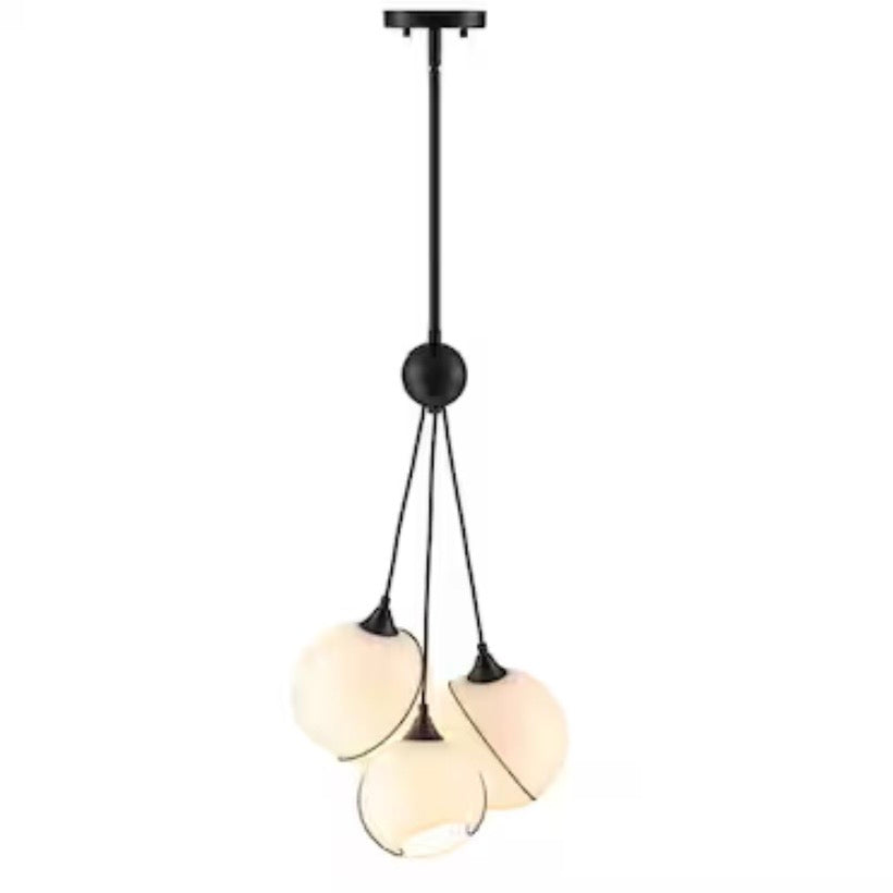 Opal Glass 3 Light Chandelier