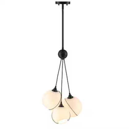 Opal Glass 3 Light Chandelier