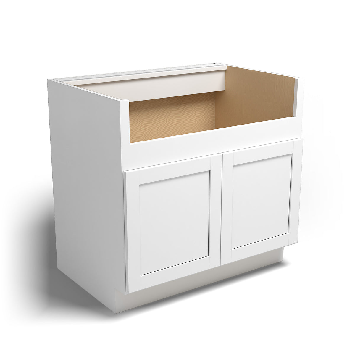 Special Order - 36" Farm House Sink Base Arcadia White Shaker - FSB36 Arcadia White Base Cabinets GHI Sink Bases SPACW Special Order