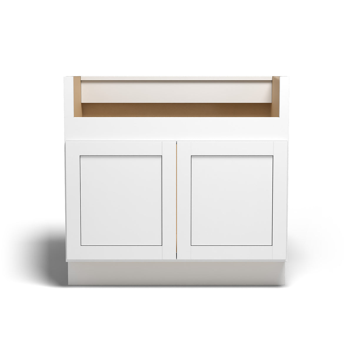Special Order - 36" Farm House Sink Base Arcadia White Shaker - FSB36 Arcadia White Base Cabinets GHI Sink Bases SPACW Special Order