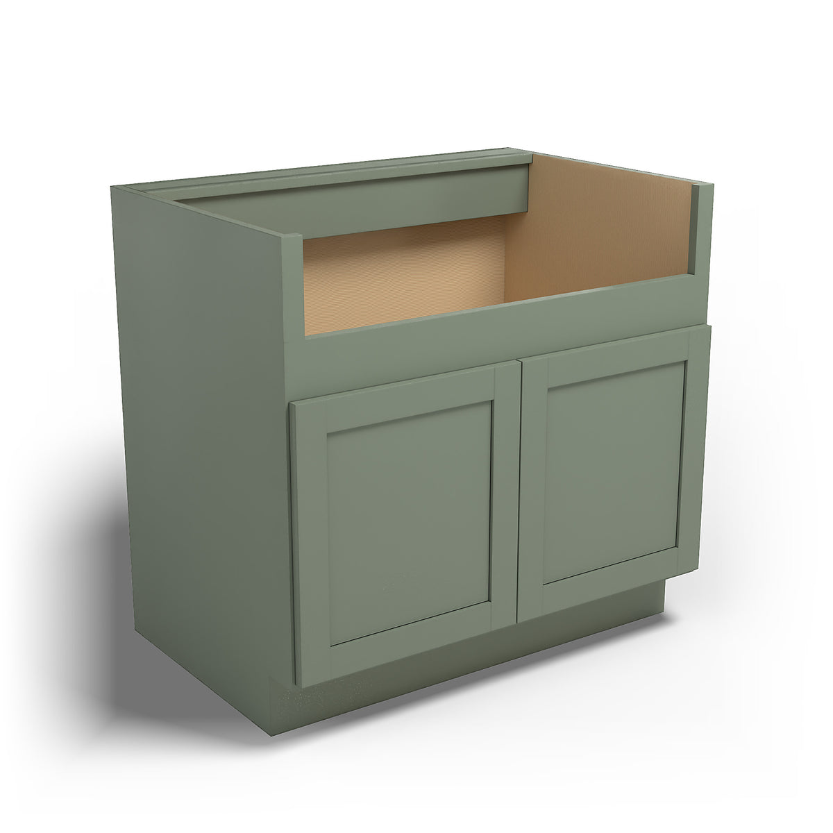 Special Order - 36" Farmhouse Sink Base Forest Green - FSB36