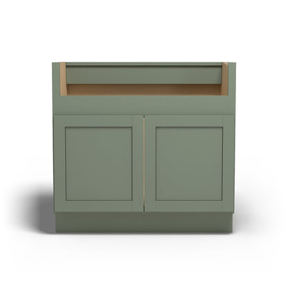 Special Order - 36" Farmhouse Sink Base Forest Green - FSB36