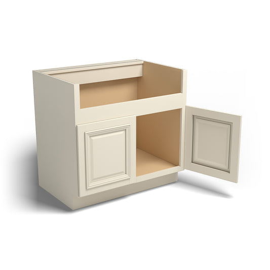 Special Order - 36" Farm House Sink Base Nantucket Linen - FSB36 Base Cabinets GHI Nantucket Linen Sink Bases Special Order SPNTL