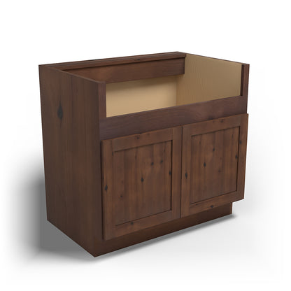 Special Order - 36" Farmhouse Sink Base Rustic Walnut - FSB36 Base Cabinets GHI Rustic Walnut Sink Bases Special Order SPRWS