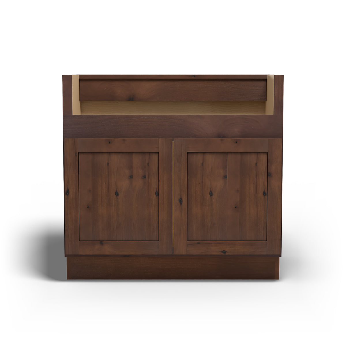 Special Order - 36" Farmhouse Sink Base Rustic Walnut - FSB36 Base Cabinets GHI Rustic Walnut Sink Bases Special Order SPRWS