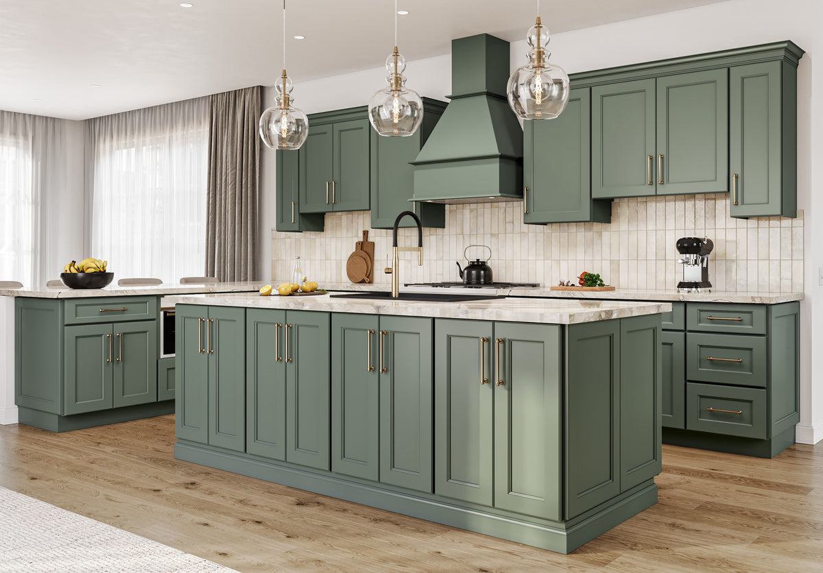 GHI Forest Green kitchen