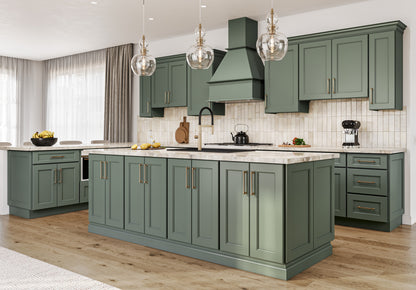 GHI Forest Green kitchen