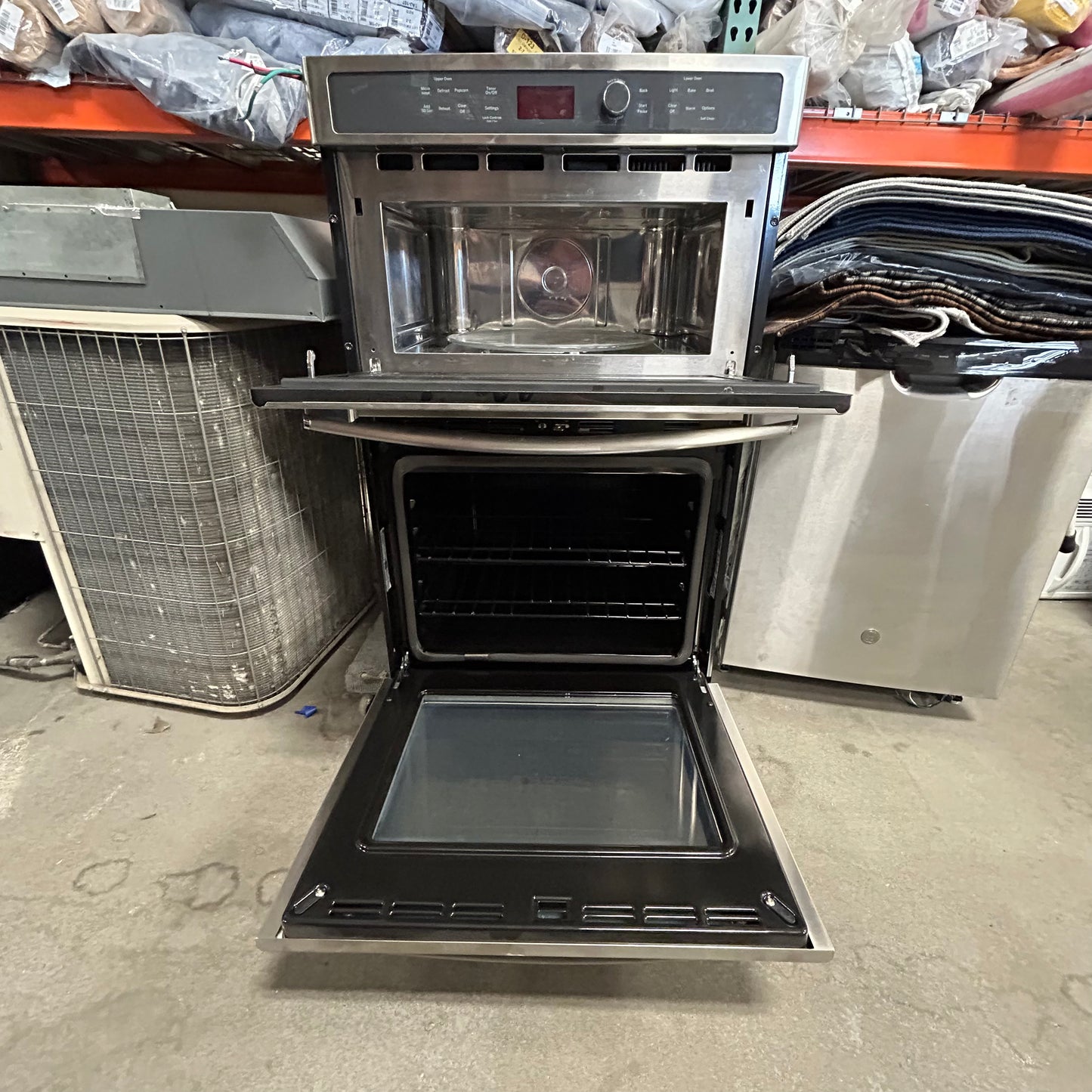 GE Elec Wall Oven W/ Microwave