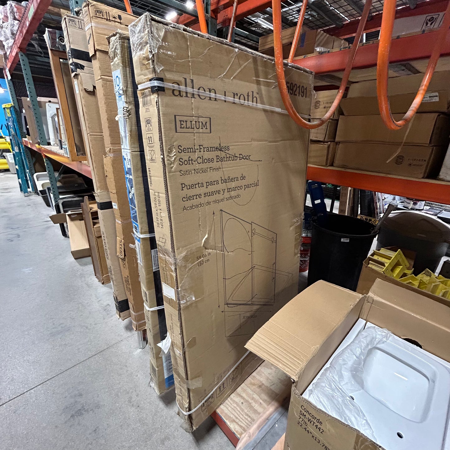 allen + roth 60" Tub Door