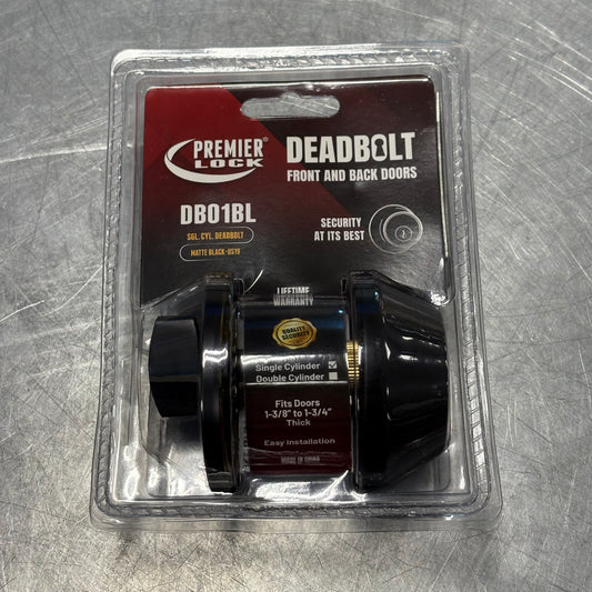 Deadbolt - Single Cyl Black