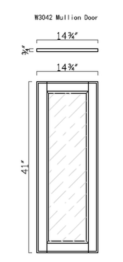 Special Order - 30" x 42" Mullion Door Forest Green - 3042MD Forest Green GHI GHI Accessories location-set Mullion Door Special Order SPFRG