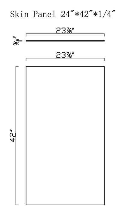 GHI SP24X42 skin panel line drawing