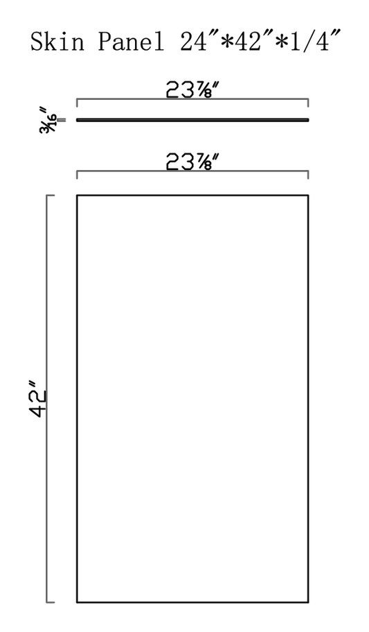 GHI SP24X42 skin panel line drawing