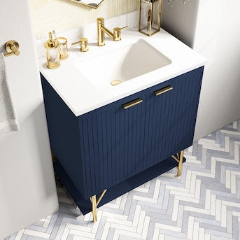 Calletano Navy Vanity 30"