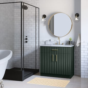 Buntz Dark Green Vanity 36"