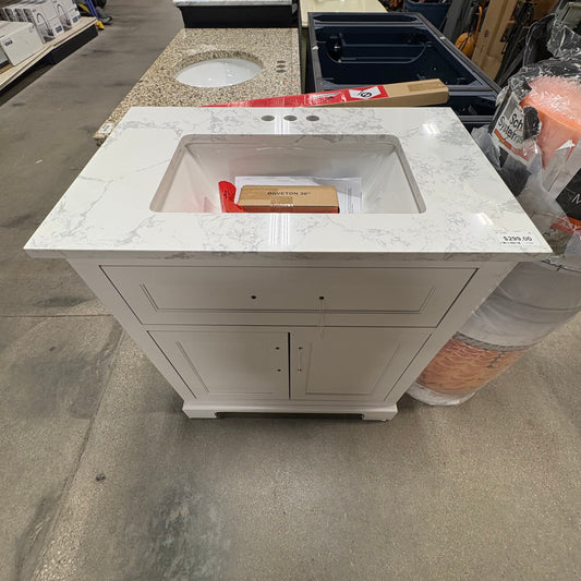 White Vanity w MarbleTop - 30"
