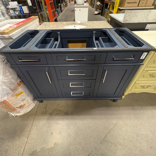 Navy Blue Vanity w/o top - 48"
