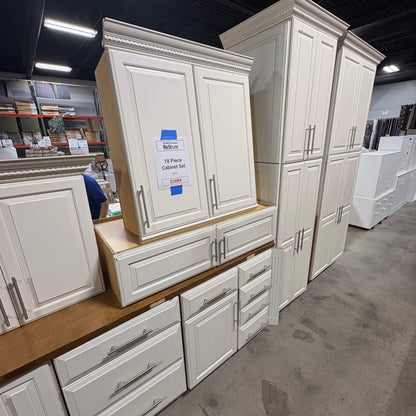 White Cabinet Set - 18pc FALSE