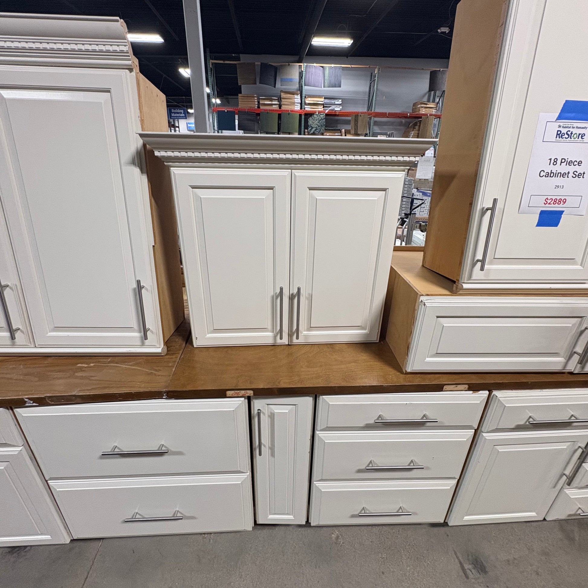 White Cabinet Set - 18pc FALSE