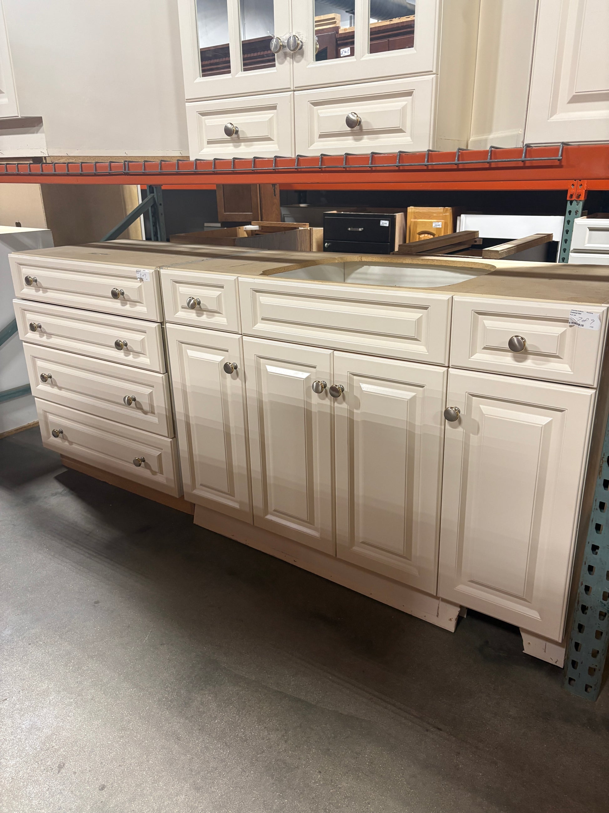 White 9 pc Cabinet Set FALSE