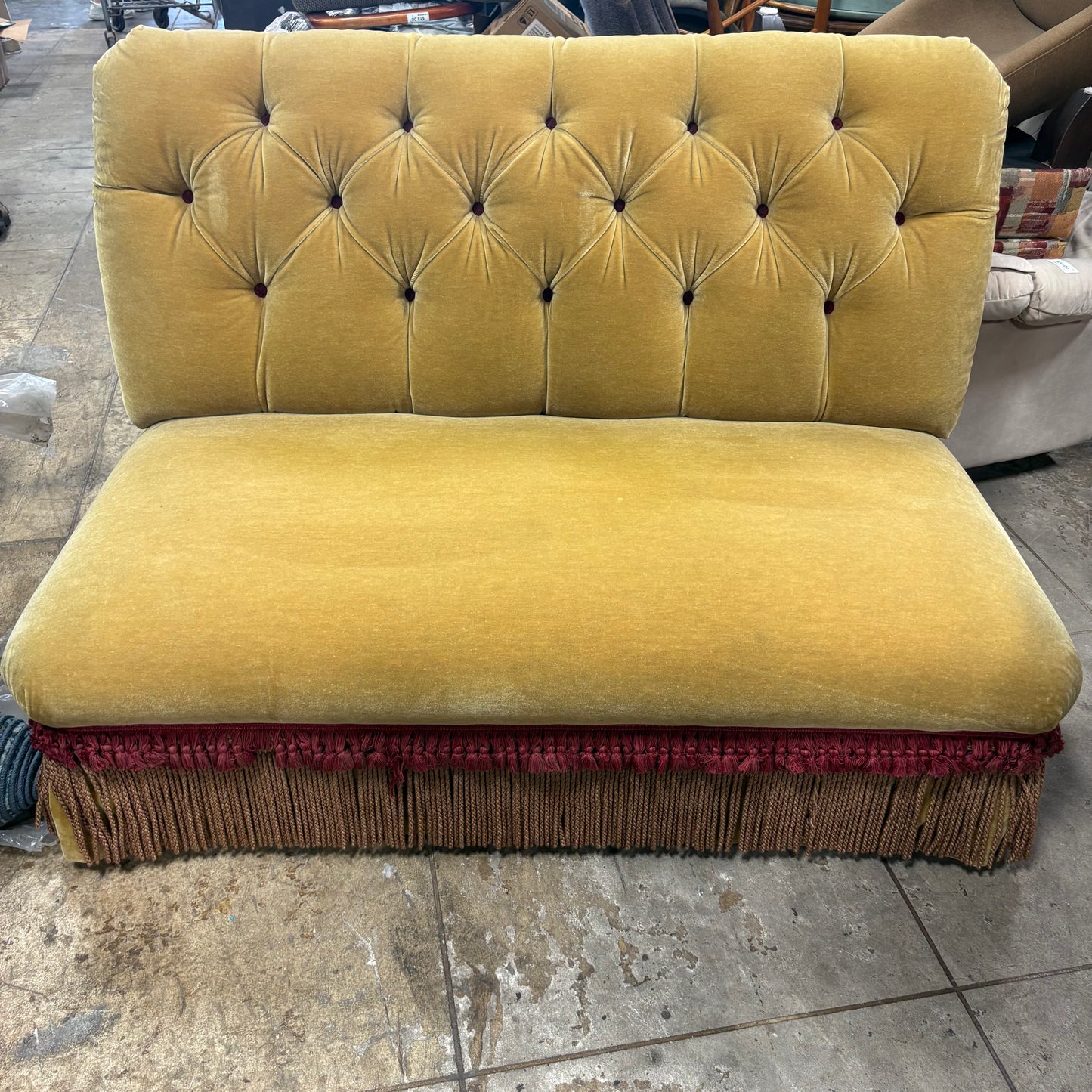 Victorian Tufted Settee