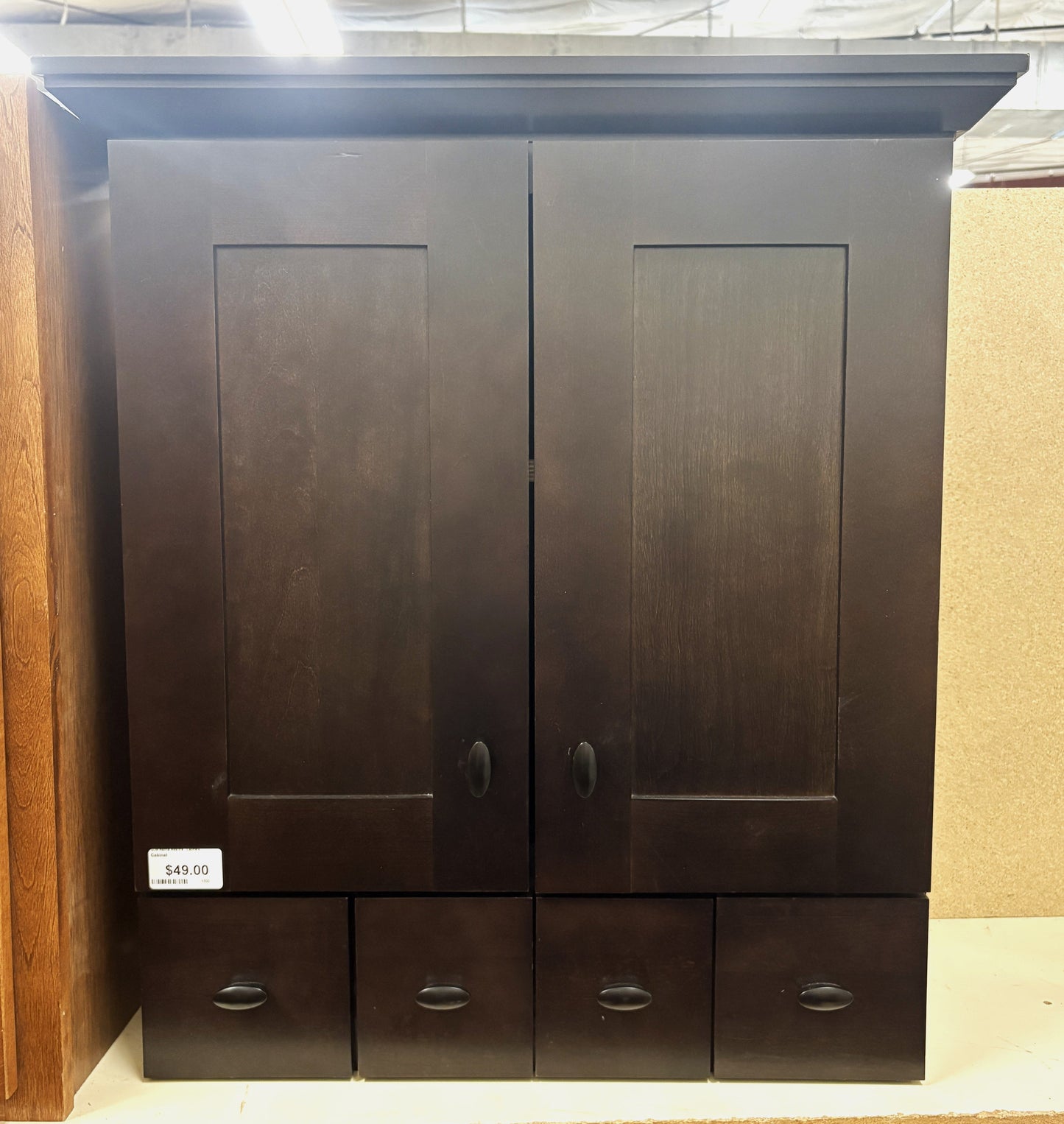 Espresso Wall Cabinet.