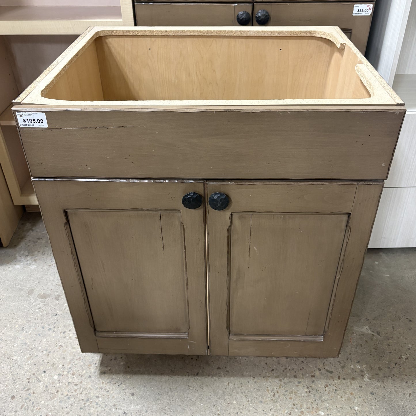 Rustic Base Vanity Cabinet