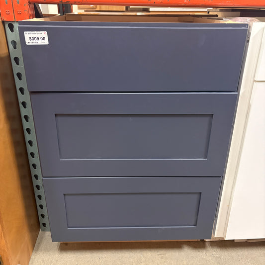 24" Blue Base Drawer Cabinet