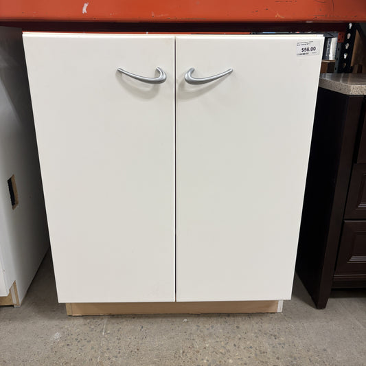 White Base Cabinet w/ Pulls.