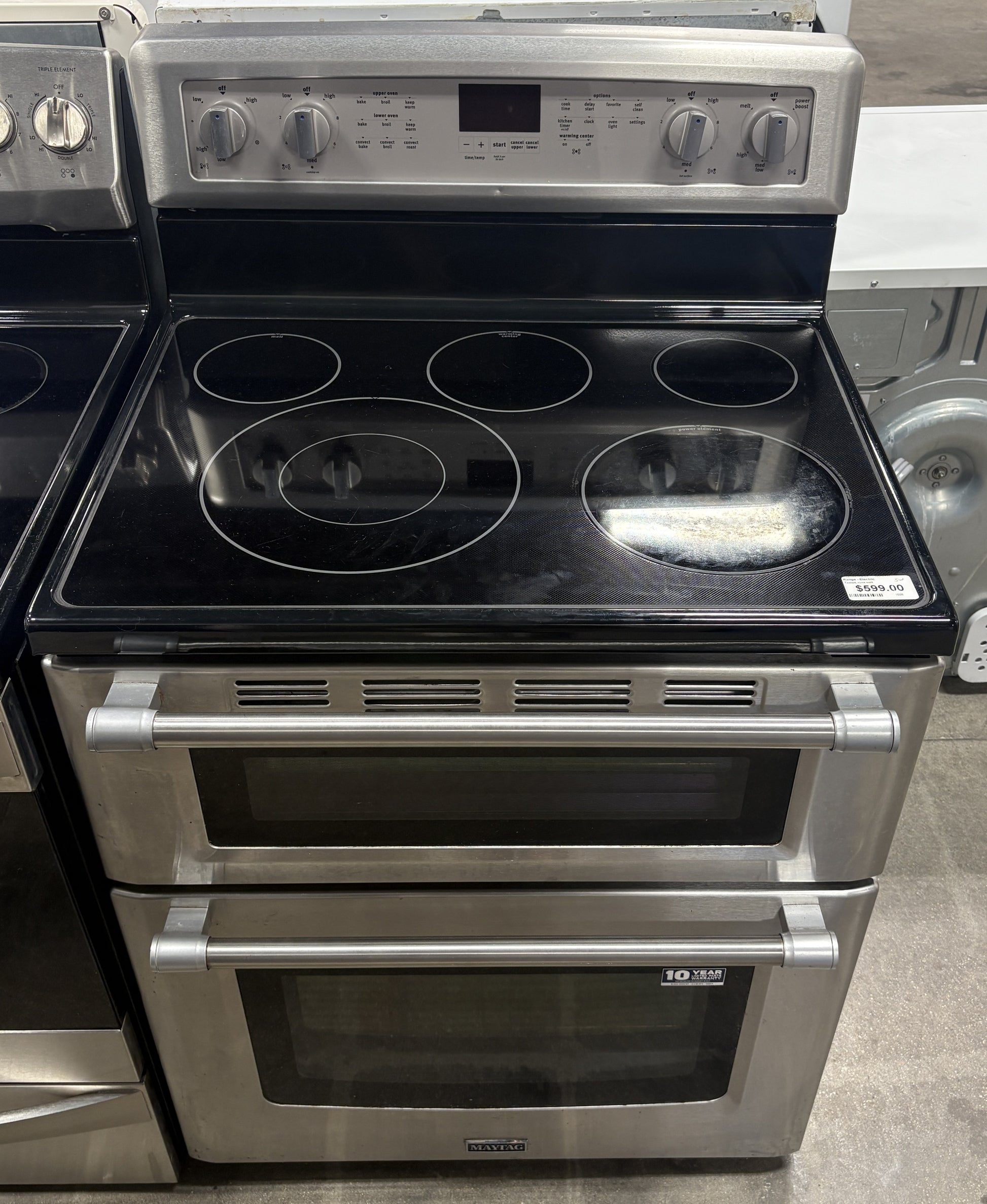Maytag Double Oven Glass Range