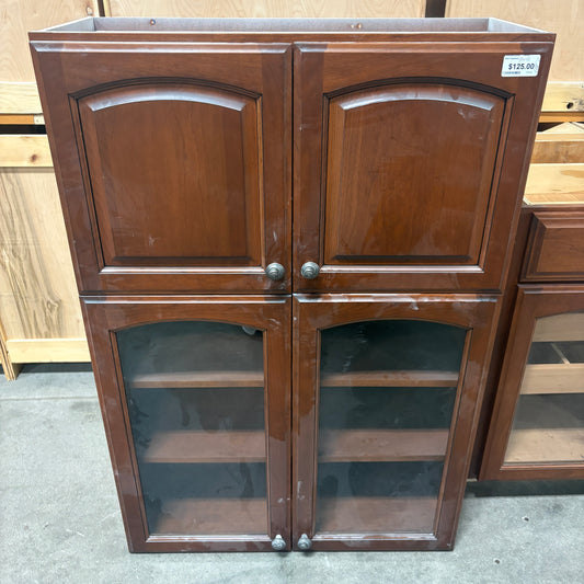 Arched Glass Wall Cabinet