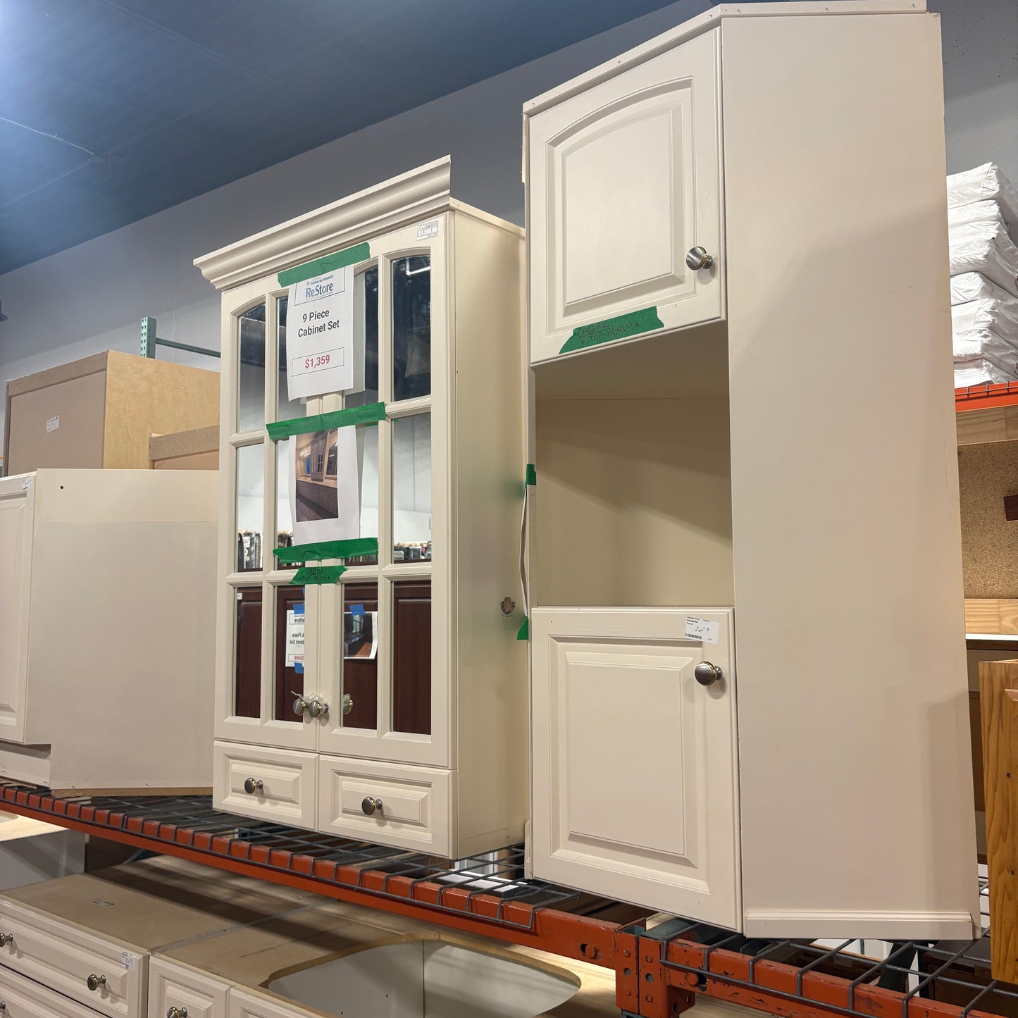 White 9 pc Cabinet Set FALSE