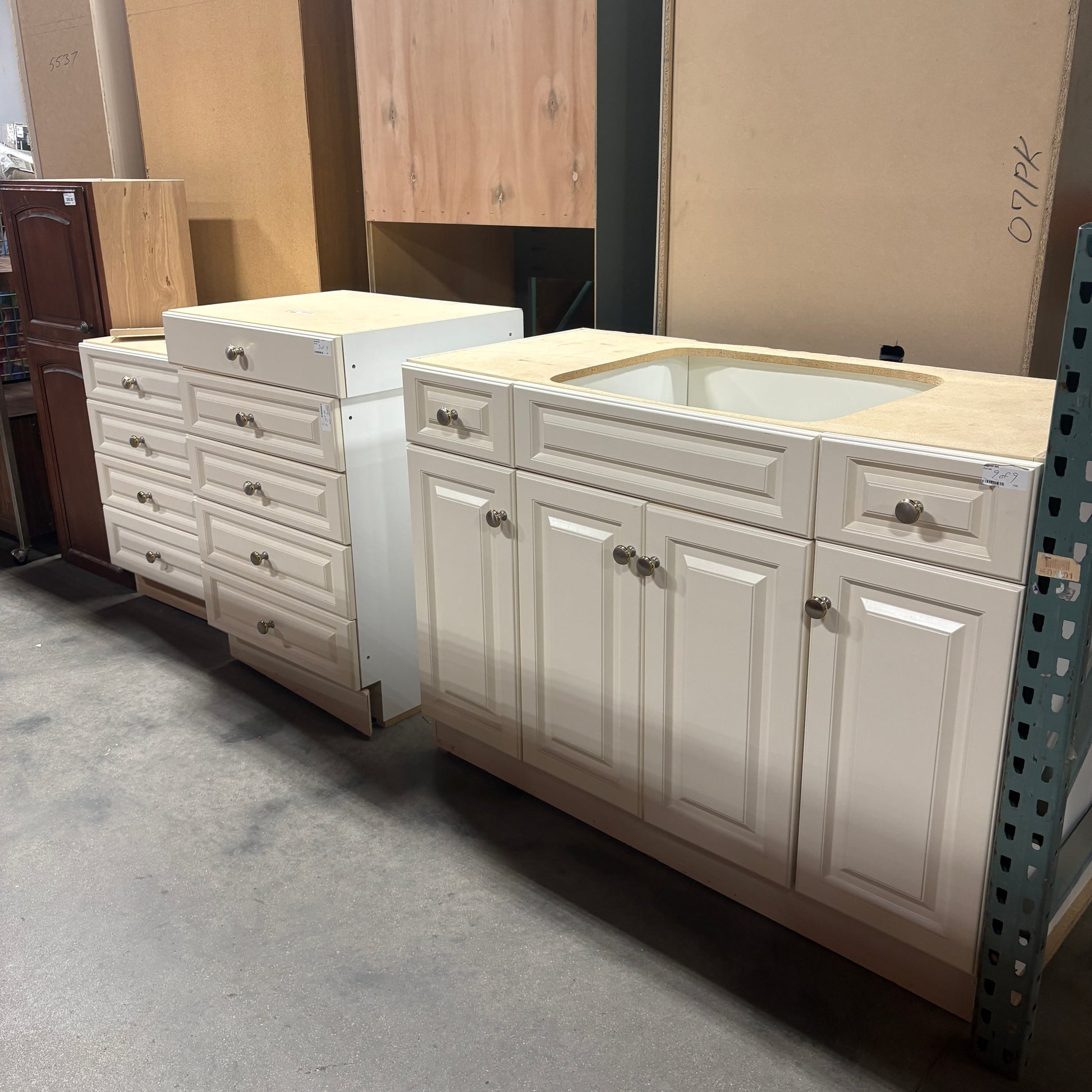 White 9 pc Cabinet Set FALSE
