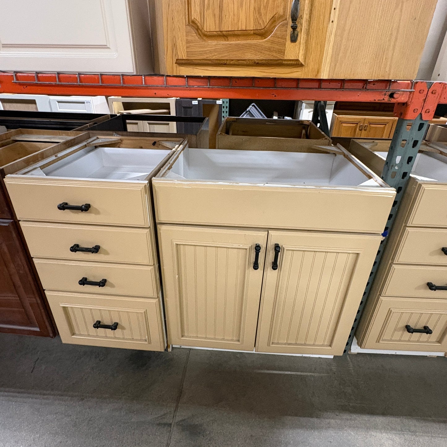 Tan 10-pc Kitchen Cabinet Set