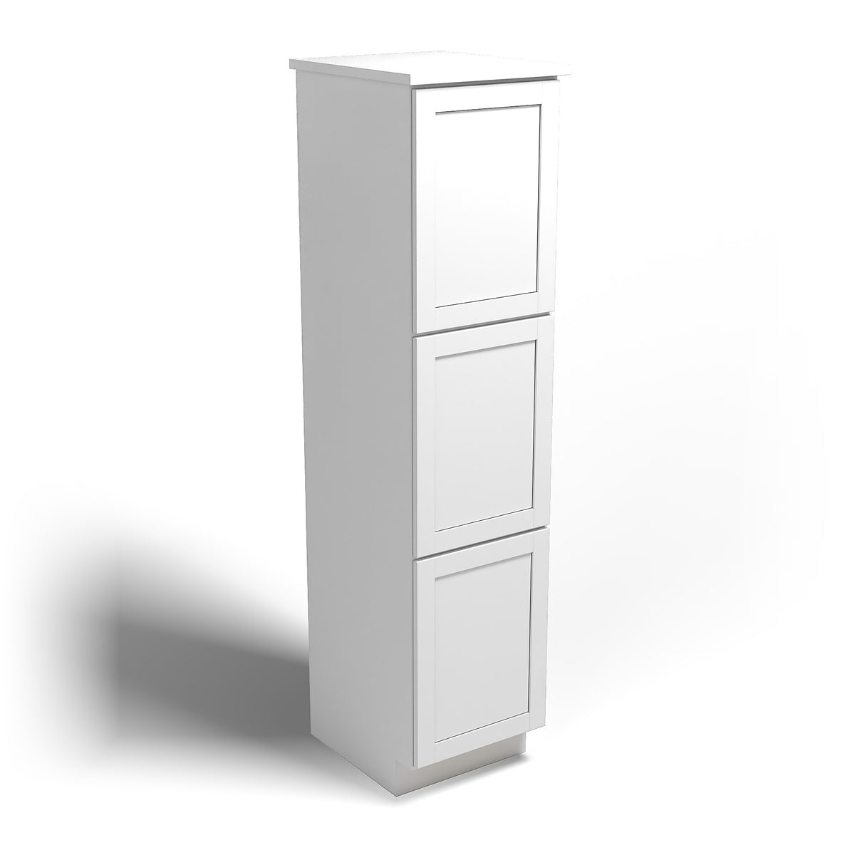 Special Order - 78" x 18" x 21" Linen Cabinet Arcadia White Shaker - L781821 Arcadia White Bathroom GHI Linen Cabinets SPACW Special Order