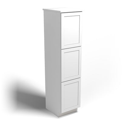 Special Order - 78" x 18" x 21" Linen Cabinet Arcadia White Shaker - L781821 Arcadia White Bathroom GHI Linen Cabinets SPACW Special Order