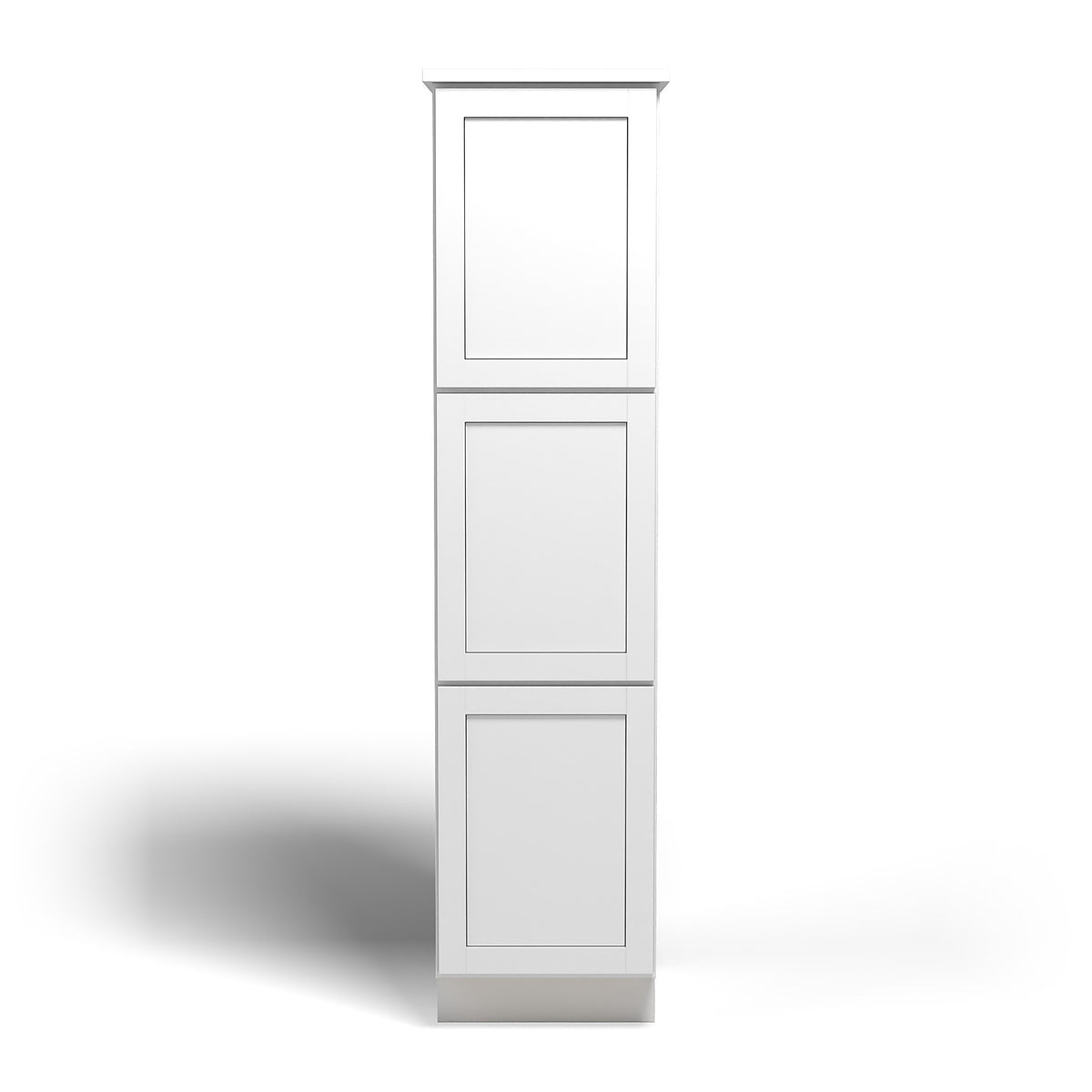 Special Order - 78" x 18" x 21" Linen Cabinet Arcadia White Shaker - L781821 Arcadia White Bathroom GHI Linen Cabinets SPACW Special Order