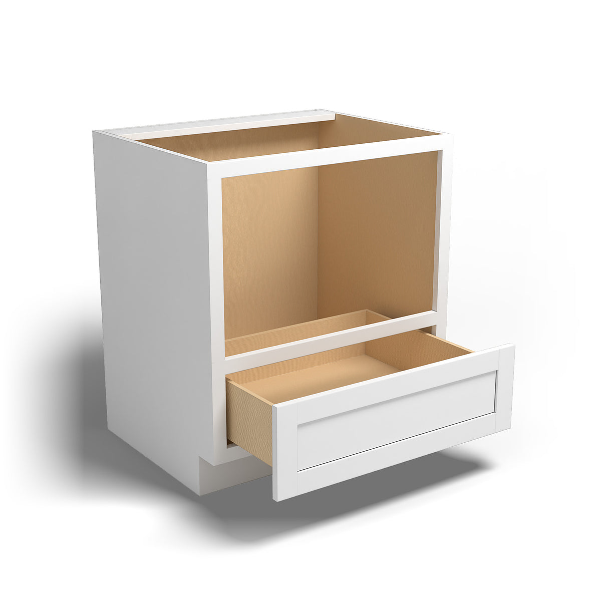 Special Order - 30" Microwave Base Cabinet Arcadia White Shaker - MB30 Arcadia White Base Cabinets GHI GHI Accessories Microwave Cabinets SPACW Special Order