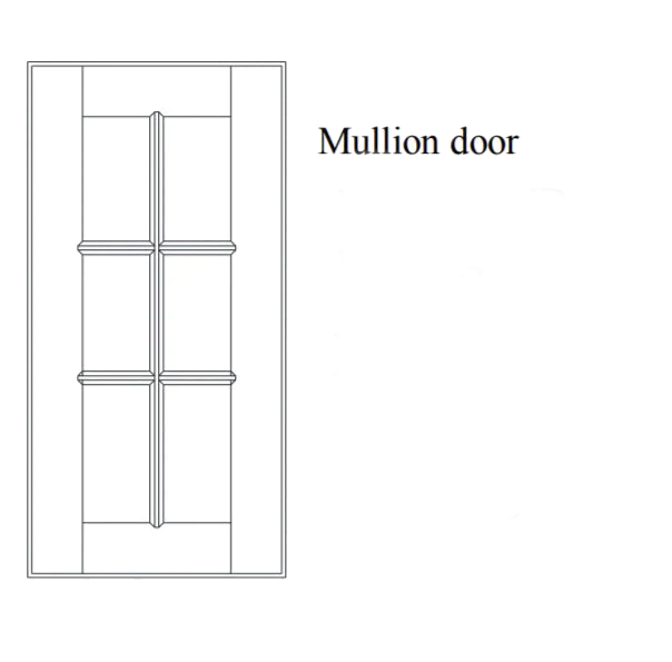 Special Order - 36" x 36" Mullion Door Stone Harbor Gray - 3636MD GHI GHI Accessories Mullion Door Special Order SPSHG Stone Harbor Gray