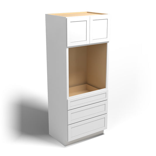 Special Order - 33" x 24" x 84" Oven Cabinet Arcadia White Shaker - OU332484 Arcadia White GHI GHI Accessories Oven Cabinets SPACW Special Order