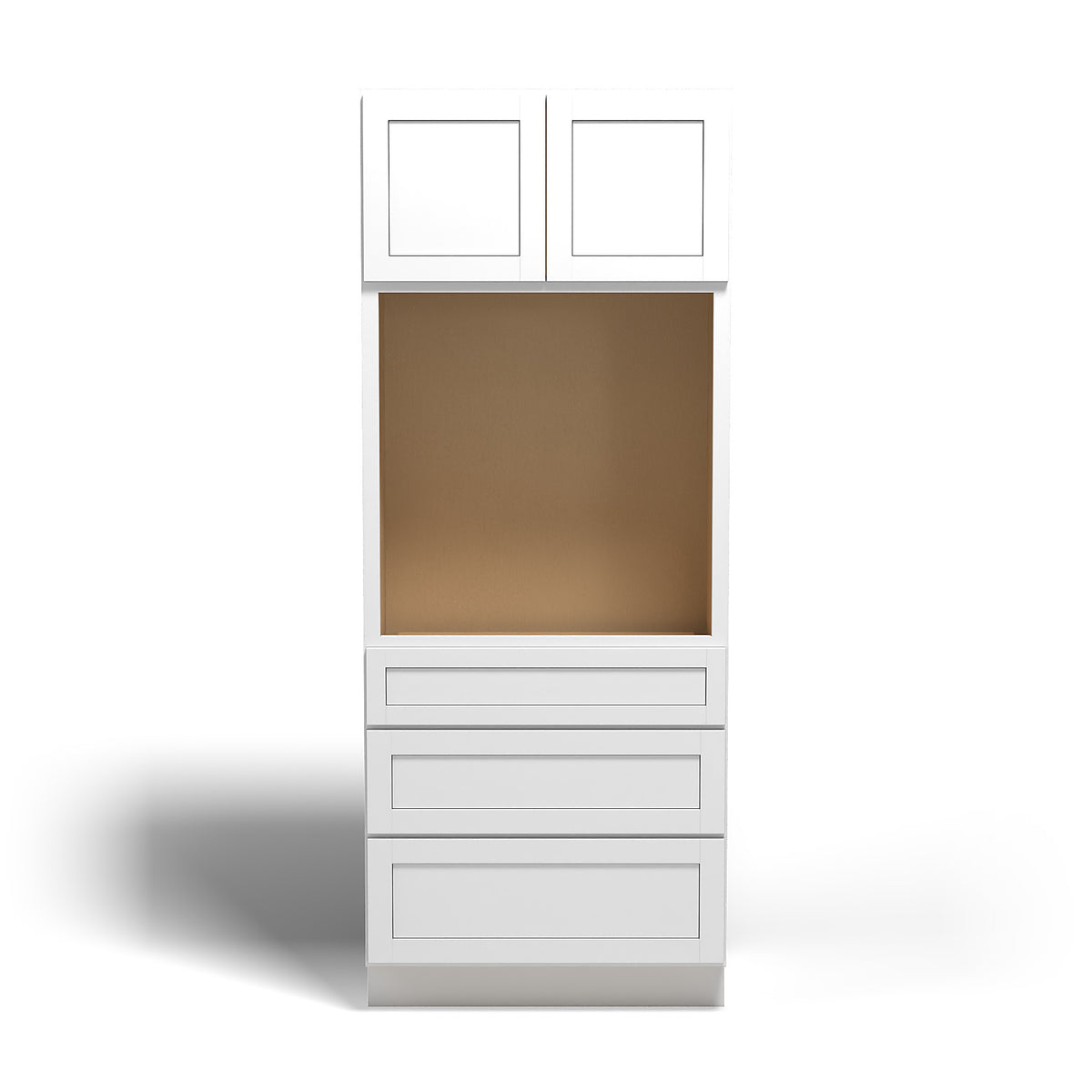 Special Order - 33" x 24" x 84" Oven Cabinet Arcadia White Shaker - OU332484 Arcadia White GHI GHI Accessories Oven Cabinets SPACW Special Order