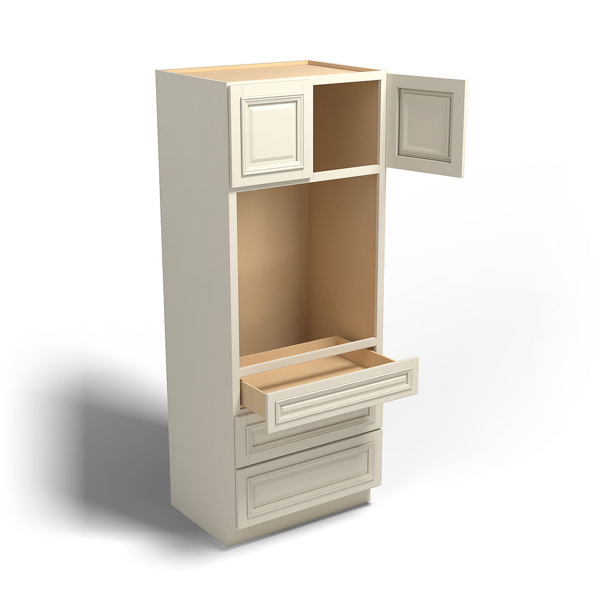 Special Order - 33" x 24" x 84" Oven Cabinet Nantucket Linen - OU332484 GHI GHI Accessories Nantucket Linen Oven Cabinets Special Order SPNTL
