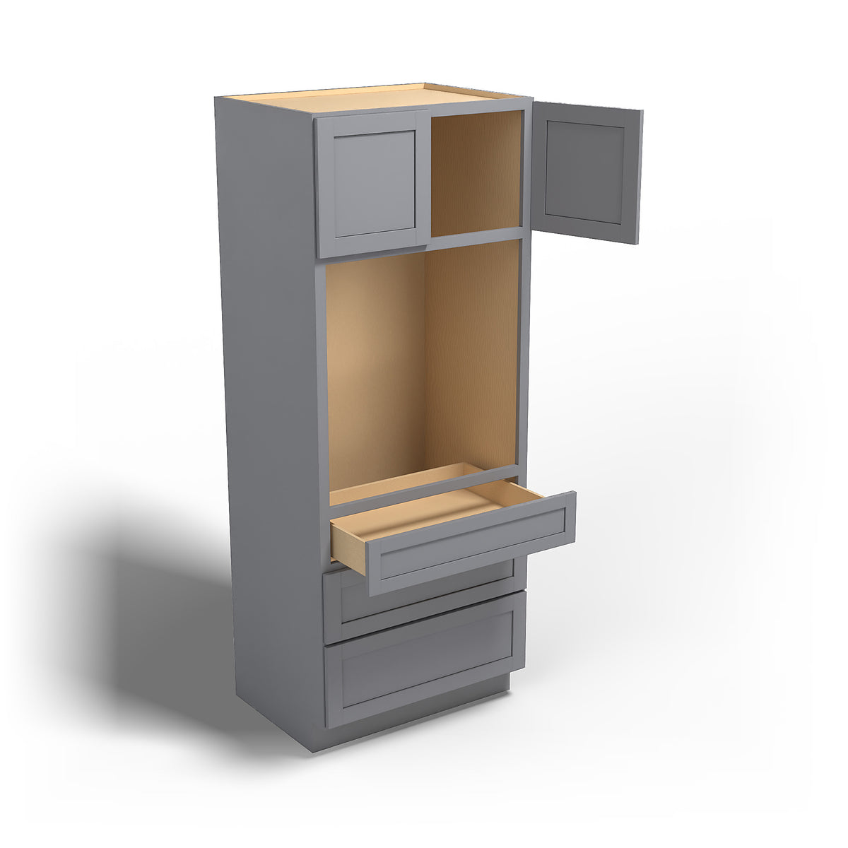 Special Order - 33" x 24" x 84" Oven Cabinet Pacific Gray - OU332484 GHI GHI Accessories Oven Cabinets Pacific Gray Special Order SPPGS