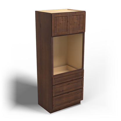 Special Order - 33" x 24" x 84" Oven Cabinet Rustic Walnut - OU332484 GHI GHI Accessories Oven Cabinets Rustic Walnut Special Order SPRWS