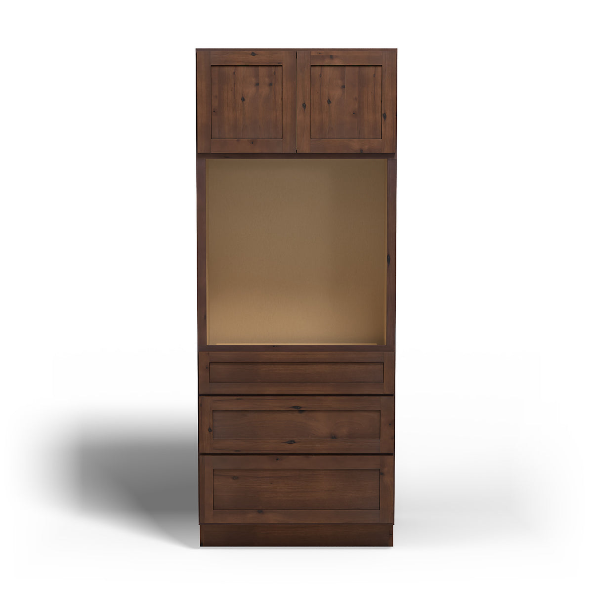 Special Order - 33" x 24" x 84" Oven Cabinet Rustic Walnut - OU332484 GHI GHI Accessories Oven Cabinets Rustic Walnut Special Order SPRWS